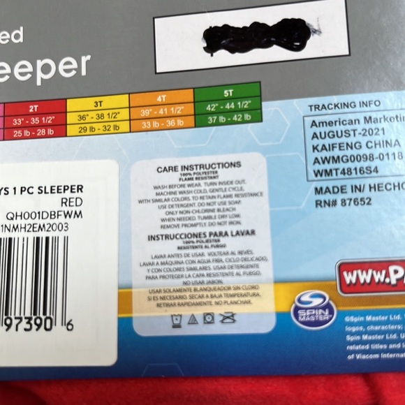 COPY - Nickelodeon Paw Patrol Sleeper Blanket Onesies Footed Zip-up - Picture 7 of 12